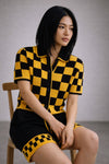 Checkered Crochet Shirt