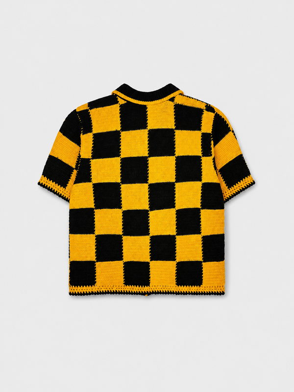Checkered Crochet Shirt